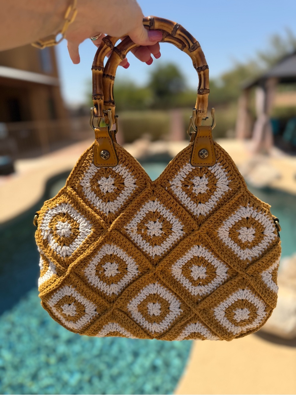 Patricia Nash Delphi Crochet Crossbody